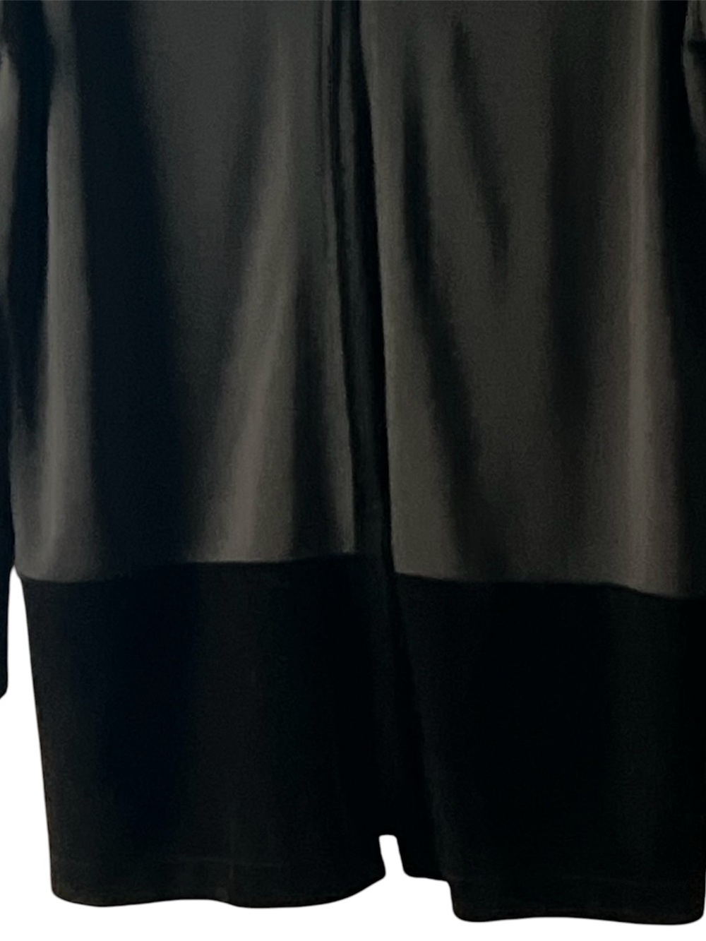 Liz Claiborne Two Tone Open Front Long Sleeve Cardigan, Size L - Picture 7 of 12